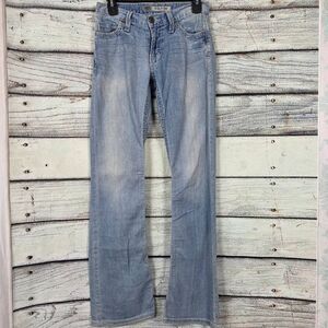BKE Fulton Mens Light Wash Bootcut Jeans 27L